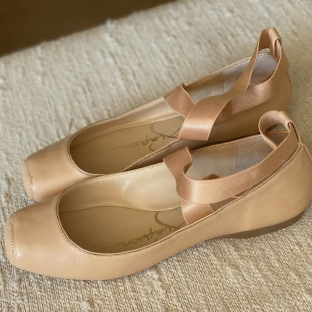 Shoes Tan Flats Balerina style 10
